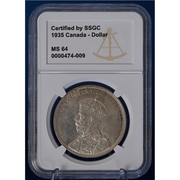 Canada 1935 1 Dollar SSGC MS 64