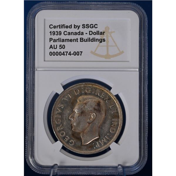 Canada 1939 1 Dollar SSGC AU 50 Parliament Building