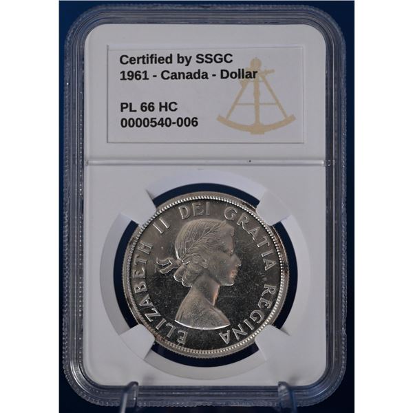 Canada 1961 1 Dollar SSGC PL 66 Heavy Cameo
