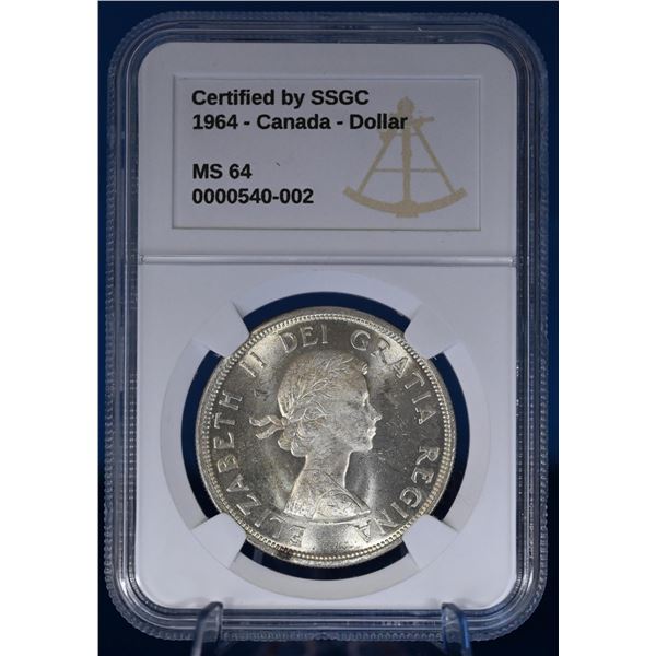 Canada 1964 1 Dollar SSGC MS 64