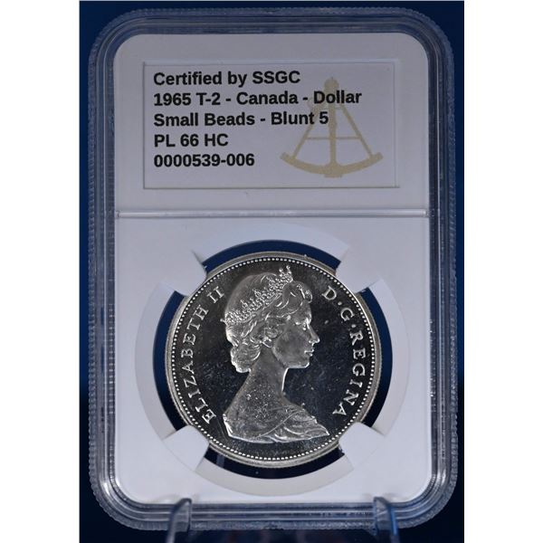 Canada 1965 1 Dollar T2 SB B5 SSGC PL 66 HC