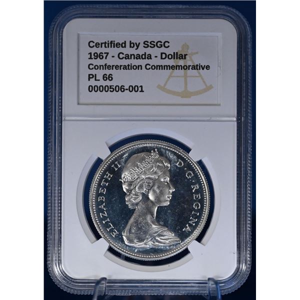 Canada 1967 1 Dollar SSGC PL 66