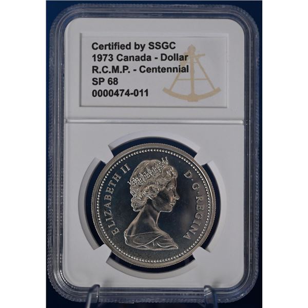 Canada 1973 1 Silver Dollar SSGC SP 68