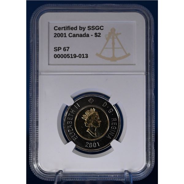 Canada 2001 2 Dollar SSGC SP 67