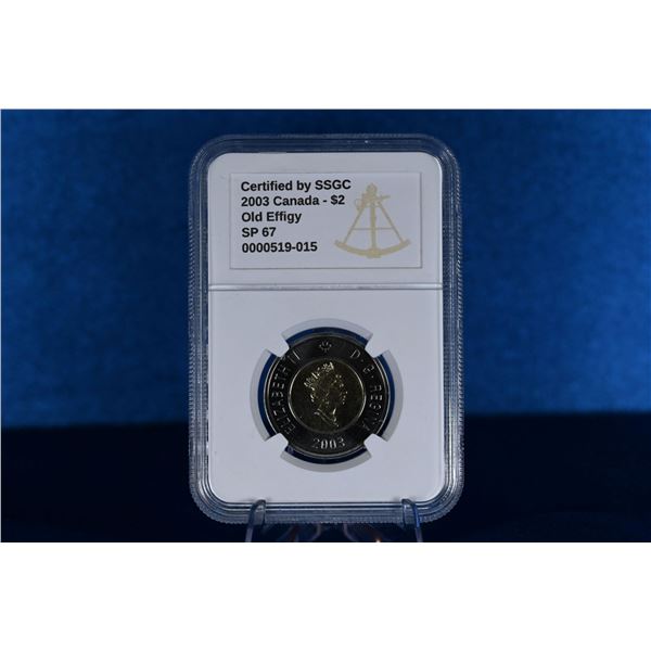 Canada 2003 2 Dollar SSGC SP 67 Old Effigy