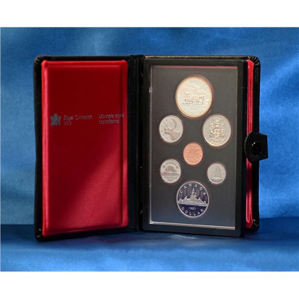 Canada 1981 Prestige double dollar, seven coin set