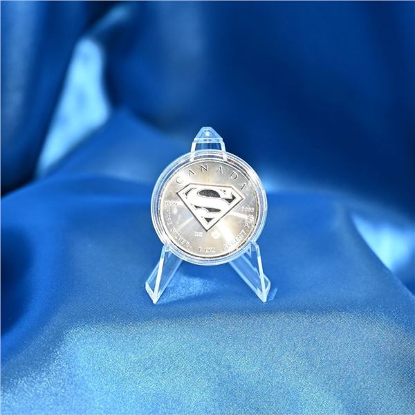 Canada 2016 SML Superman Shield 999 Fine Sliver (Tax Exempt)