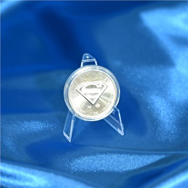 Canada 2016 SML Superman Shield 999 Fine Sliver (Tax Exempt)