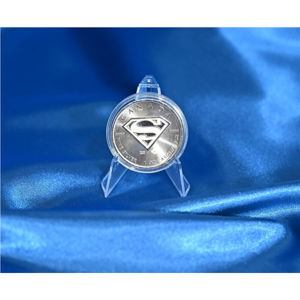 Canada 2016 SML Superman Shield 999 Fine Sliver (Tax Exempt)