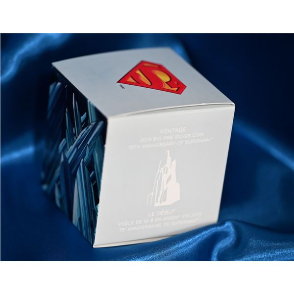 Canada 2013 $10 75th Anniversary of Superman™: Vintage - Pure Silver Coin (Tax Exempt)