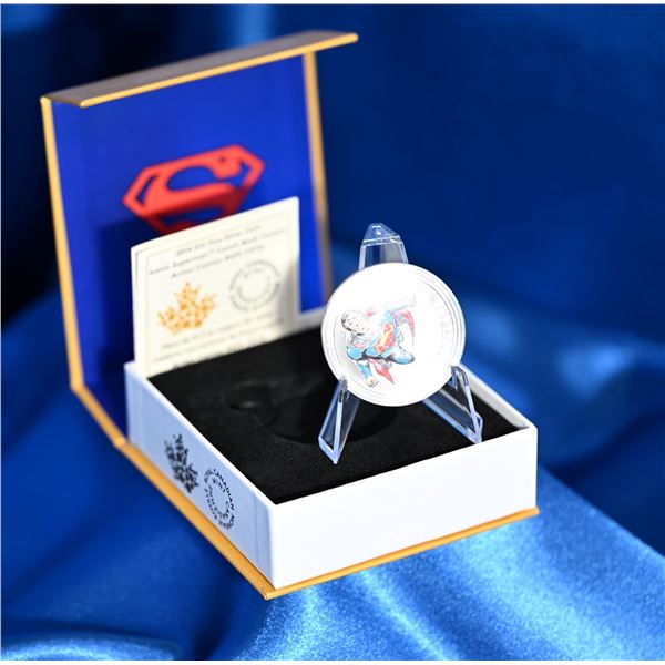 Canada 2014 $15 Iconic Superman™ Action Comics #419 (1972) Pure Silver Coin (Tax Exempt)