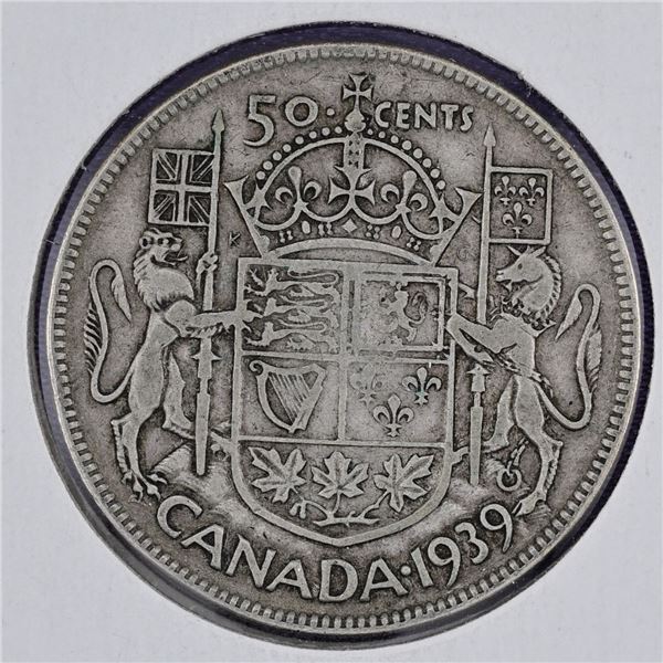 Canada 2X Silver 50 Cent 1938 & 1939