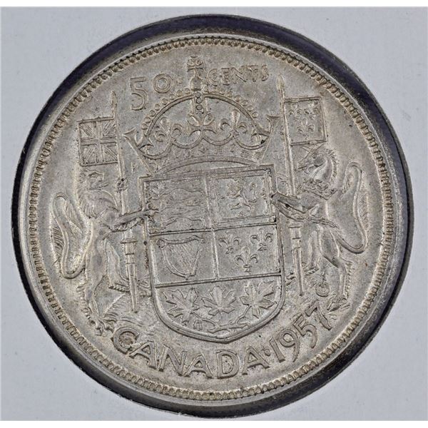 Canada 2X Silver 50 Cent 1957 & 1958