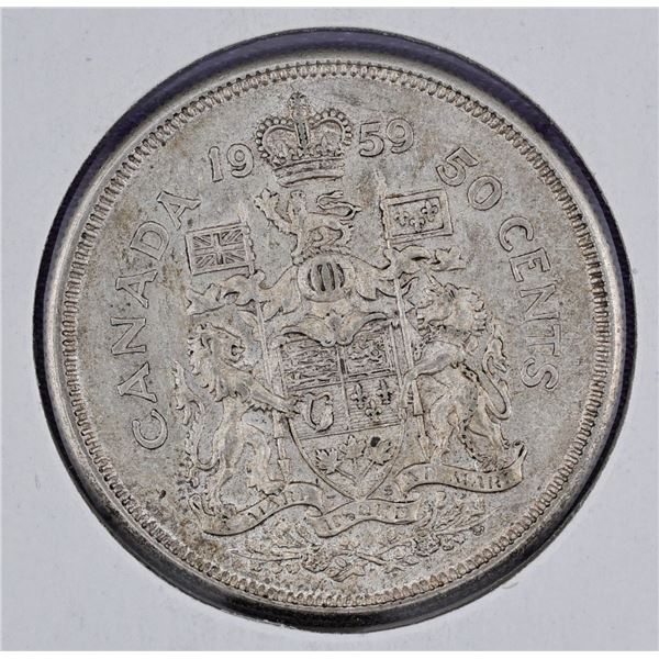Canada 2X Silver 50 Cent 1959 & 1960