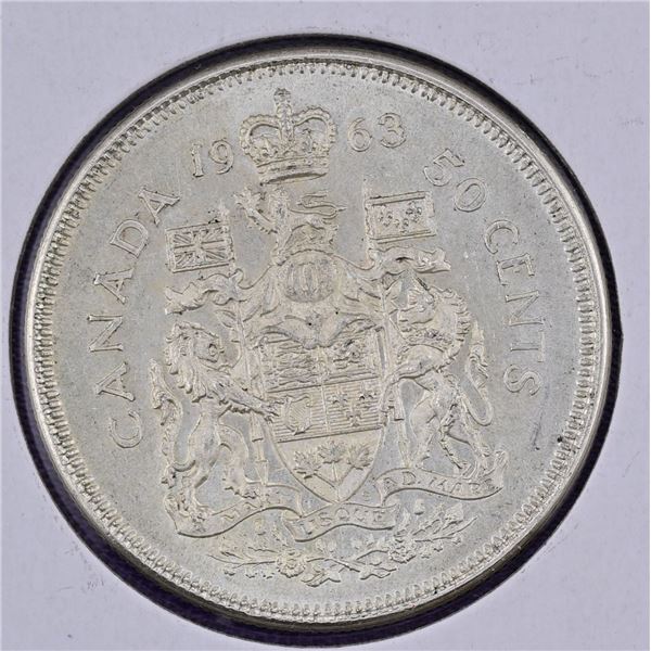 Canada 2X Silver 50 Cent 1962 & 1963