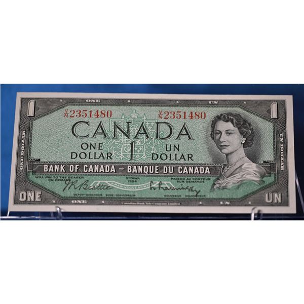 BC-37b Canada 1954 1 dollar - Beattie-Rasminsky _ Modified *Four Consecutive*  V/N - 2351480 to V/N 