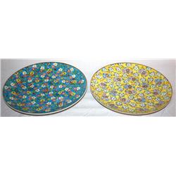 2 Collectible Cloisonne Plates