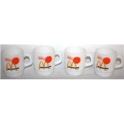 4 Collectible McDonalds Cups