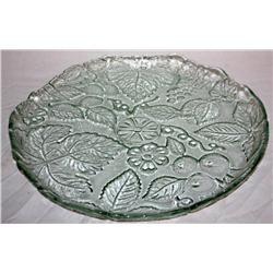 Large Designed Glass Platter