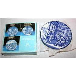 Delft Blue Plates in a German Box