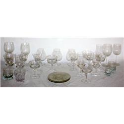 Lot of Fine Glass & Crystal Stemware