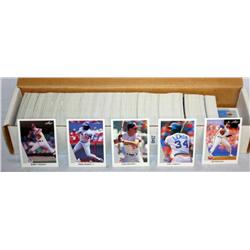 Box of 1990 Leaf Baseball Cards