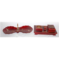 Lot of Asian Ash Trays