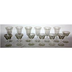 Lot of Matching Stemware