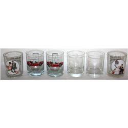 Lot of 6 Collectible Glasses