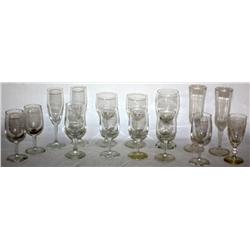 Lot of Fine Glass and Crystal Stemware
