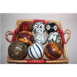 9 Collectible Ceramic Balls