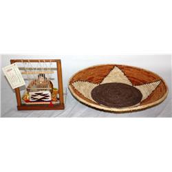 Lot of Native Basket and Handmade Indian Art w/coa