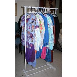 Lot of Nurses Uniforms-- Rack not Included