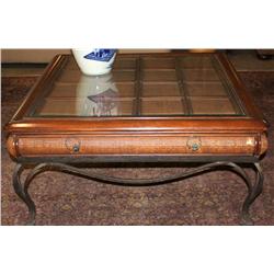 Square Glass Top Coffee Table