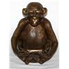 Image 1 : Bronze Casted Monkey 9" Tall