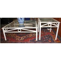 Glass Top Coffee and End Table