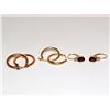 Image 1 : AAA Garnet Earrings & Gold Hoops