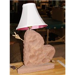 Heart Shaped Red Sandstone Custom Lamp