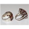 Image 2 : Sterling Silver Rings With Garnet Stones