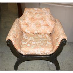 Vintage Flower Print Chair