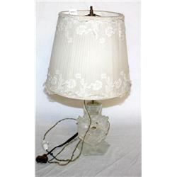 Vintage Lalique Glass Lamp
