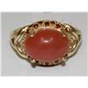 Image 1 : AAA Pink Jade & Garnet Hand Made Ladies Ring