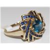 Image 1 : 4.00Ctw Cashmere Sapphire Cluster Ladies Ring