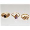 Image 1 : Diamonds Heart Ring, Amethyst & Sapphire Ring