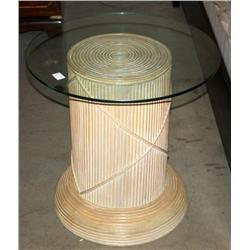 2 Glass Top End Tables