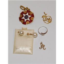 Lot Of Gold Plated Jewelry