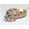 Image 2 : 14K Gold Nugget Ladies Diamonds Ring