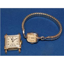 Vintage 10K Louis Watch & 10KGF Elgin Ladies Watch