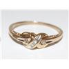 Image 2 : 14K Gold & Diamond Ring With Earrings