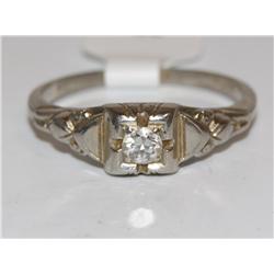 1930's Diamonds Hand Made Vintage Ladies Ring